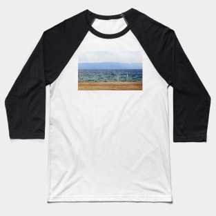 Blue-Ohrid Lake Baseball T-Shirt